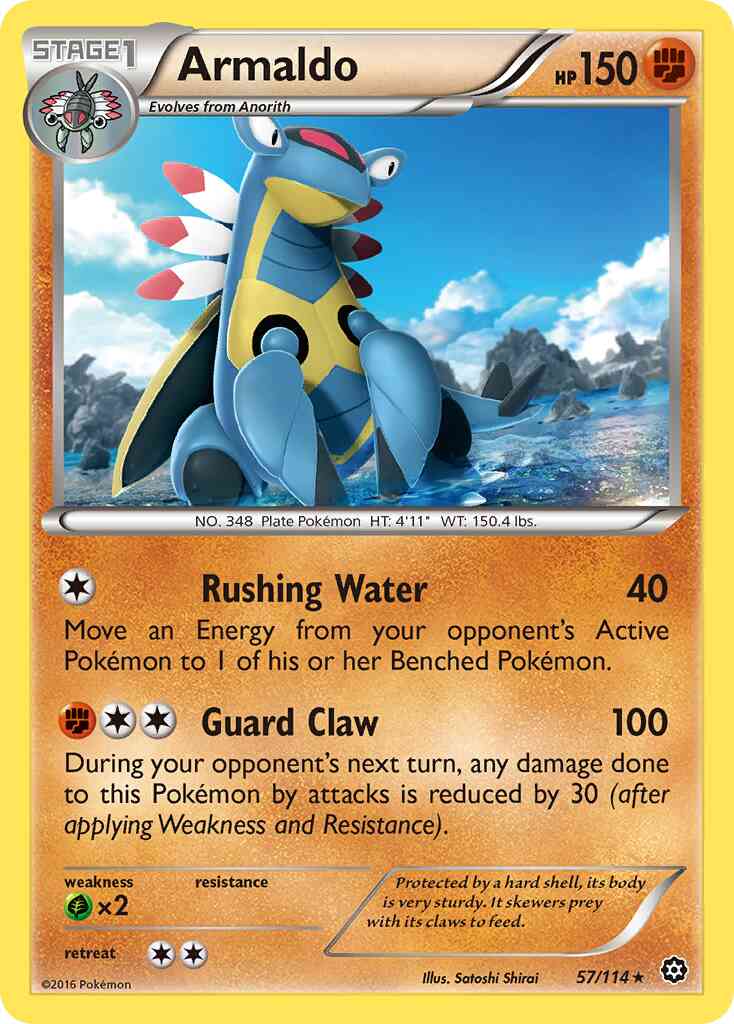 Armaldo - 57/114 - Rare [xy11-57] [Reverse Holo]