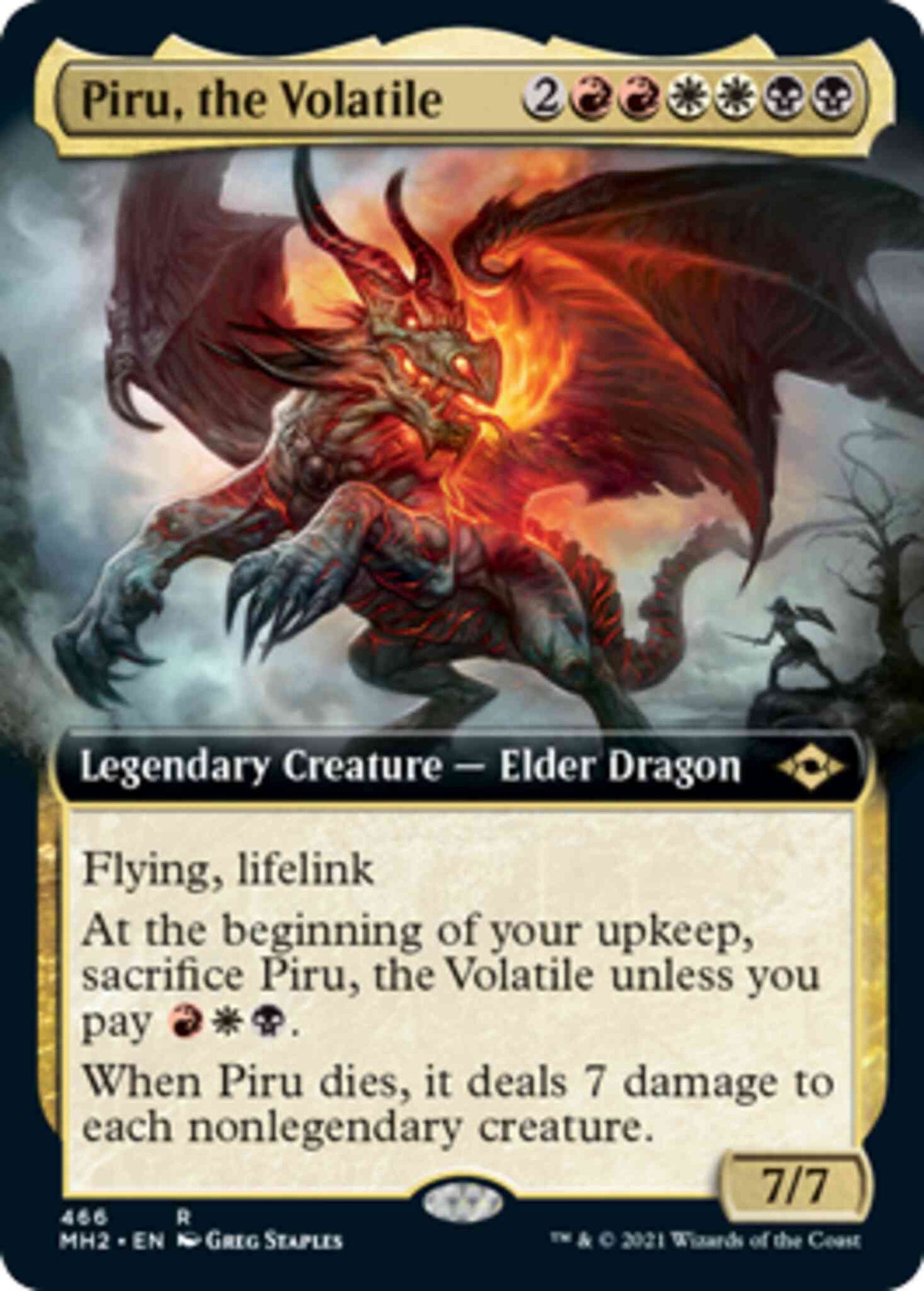 Piru, the Volatile [466] [Extended Art] [Modern Horizons 2] [Non-Foil]