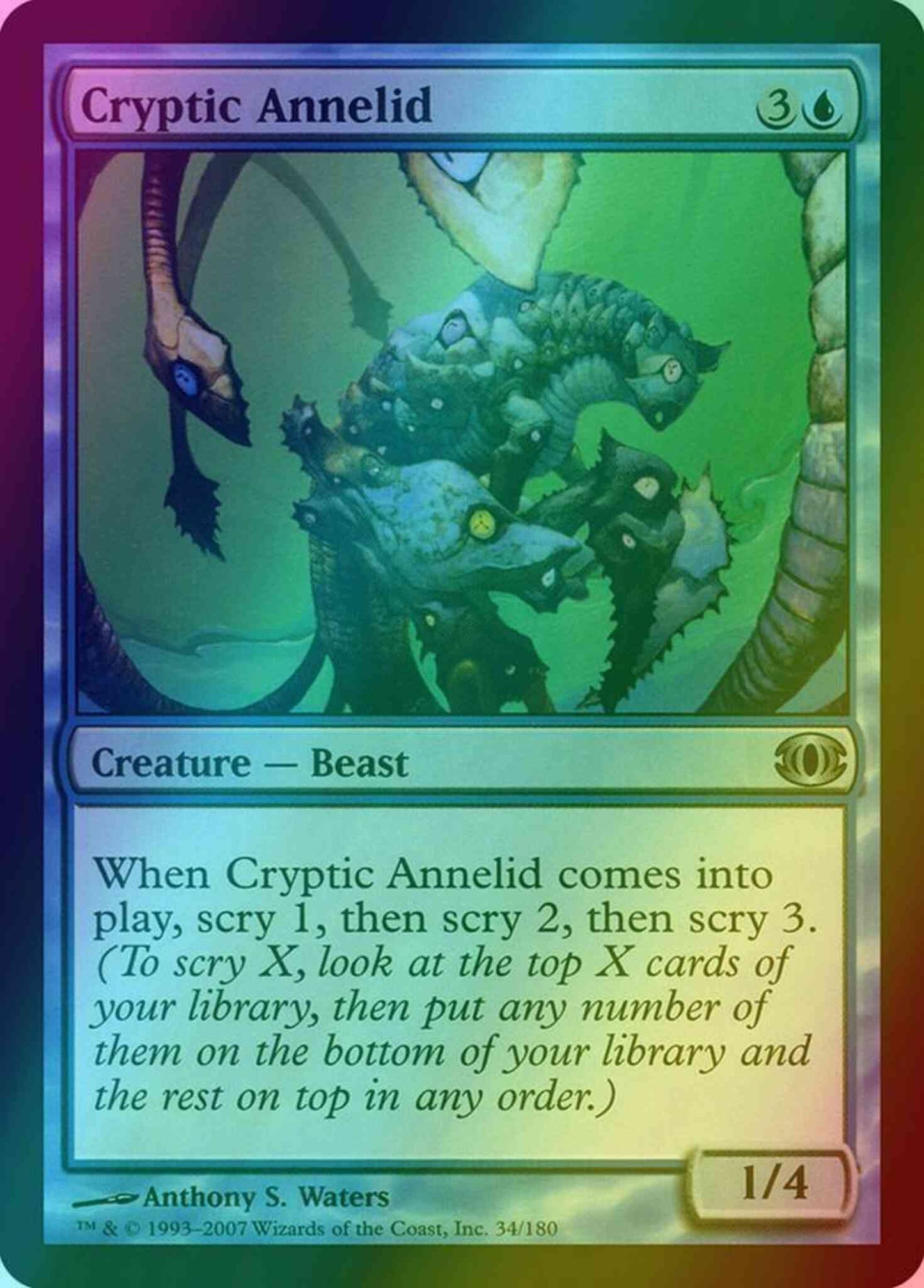 Cryptic Annelid [34] [Future Sight] [Foil]