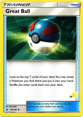 Great Ball - 119/149 - Uncommon - Pikachu Stamp [BA01-29] [Non-Holo]