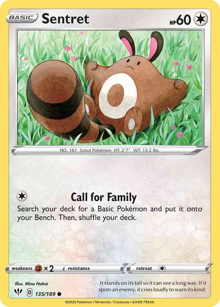 Sentret - 135/189 - Common [swsh3-135] [Reverse Holo]