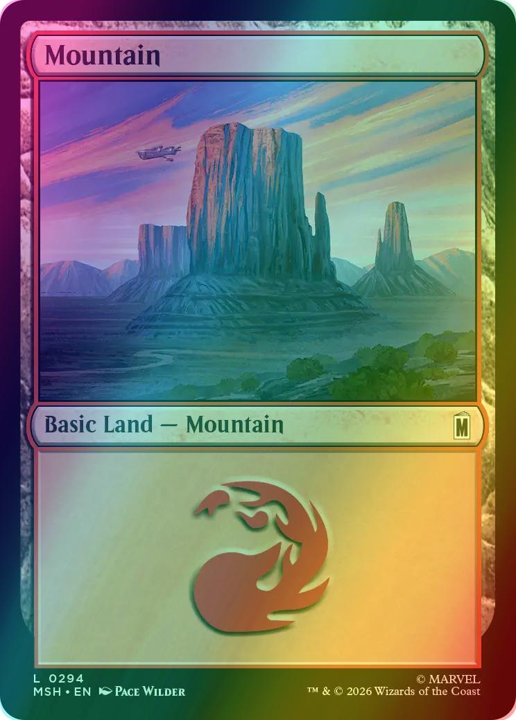 Mountain [294] [Marvel Super Heroes] [Foil]