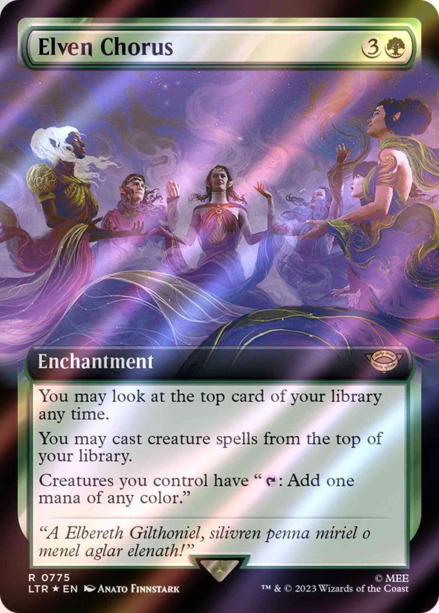 Elven Chorus [775] [Extended Art] [The Lord of the Rings: Tales of Middle-earth] [Surge Foil]