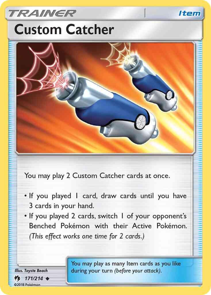 Custom Catcher - 171/214 - Uncommon [sm8-171] [Reverse Holo]