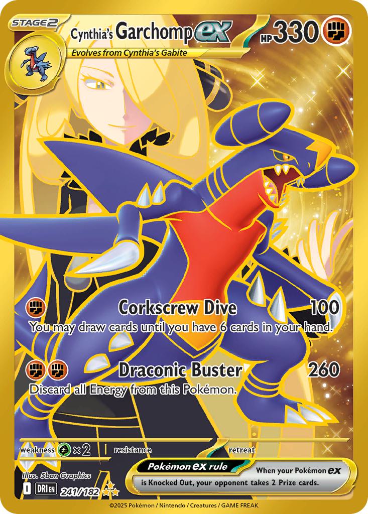 Cynthia's Garchomp ex - 241/182 - Hyper Rare [sv10-241] [Secret]