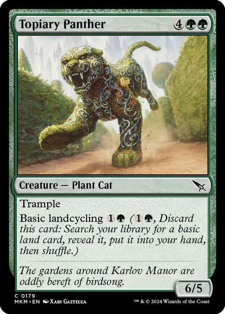 Topiary Panther [179] [Murders at Karlov Manor] [Non-Foil]