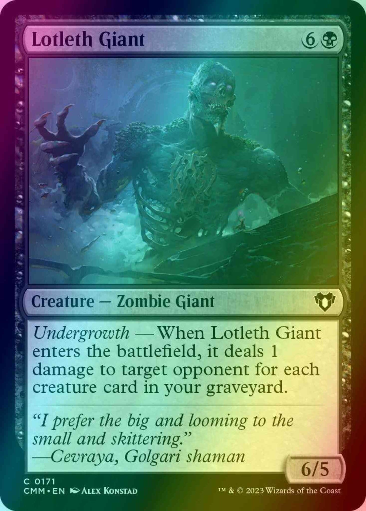 Lotleth Giant [171] [Commander Masters] [Foil]