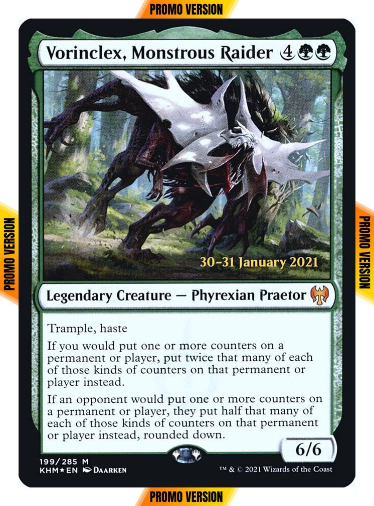 Vorinclex, Monstrous Raider [Prerelease] [199s] [Kaldheim Promos] [Foil]