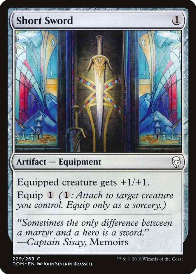Short Sword [229] [Dominaria] [Non-Foil]