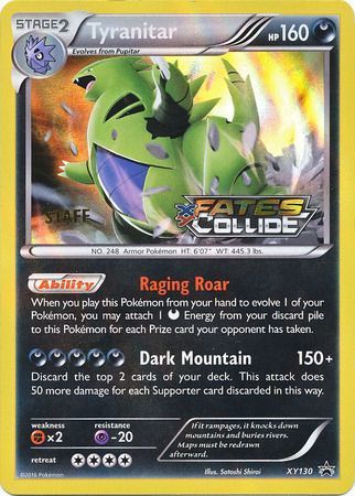 Tyranitar - XY130 - Staff Promo [xyp-XY130] [Holo]