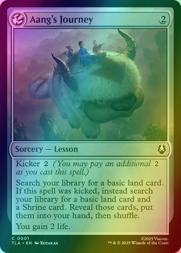 Aang's Journey [1] [Avatar: The Last Airbender] [Foil]