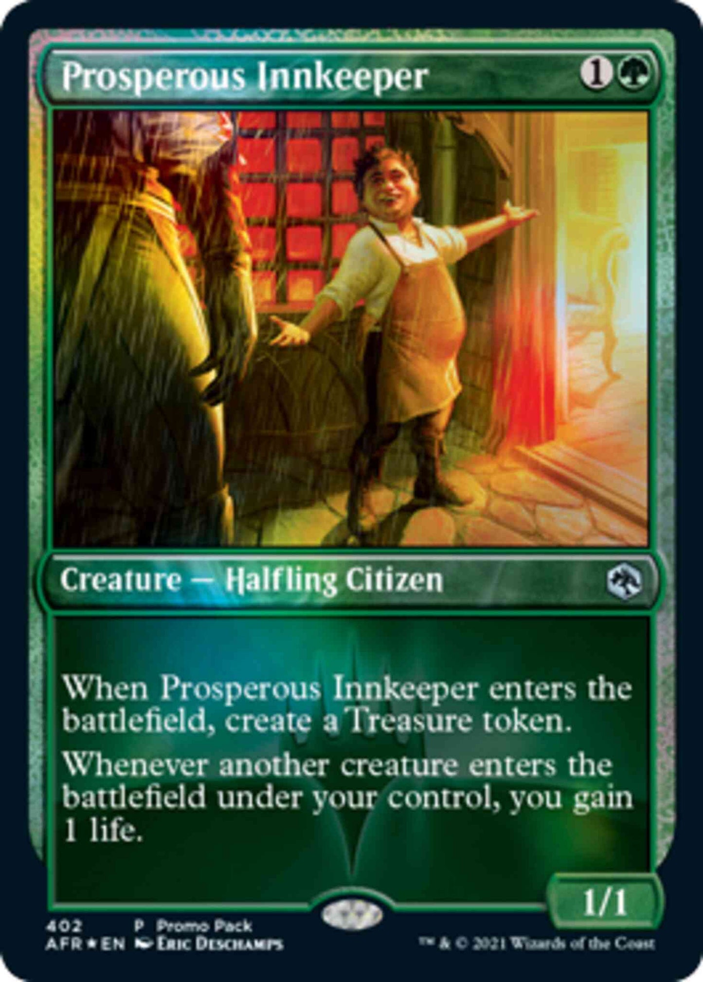 Prosperous Innkeeper [402] [Dark Frame Promo Pack] [Adventures in the Forgotten Realms] [Non-Foil]
