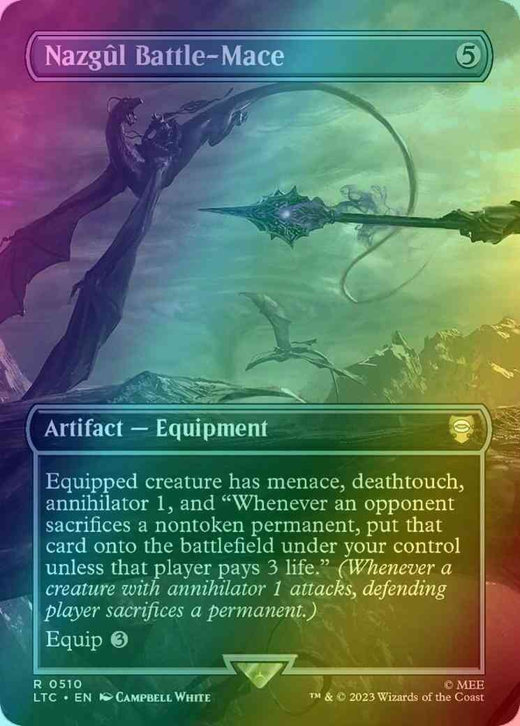 Nazgûl Battle-Mace [510] [Borderless] [The Lord of the Rings: Tales of Middle-earth: Commander] [Foil]
