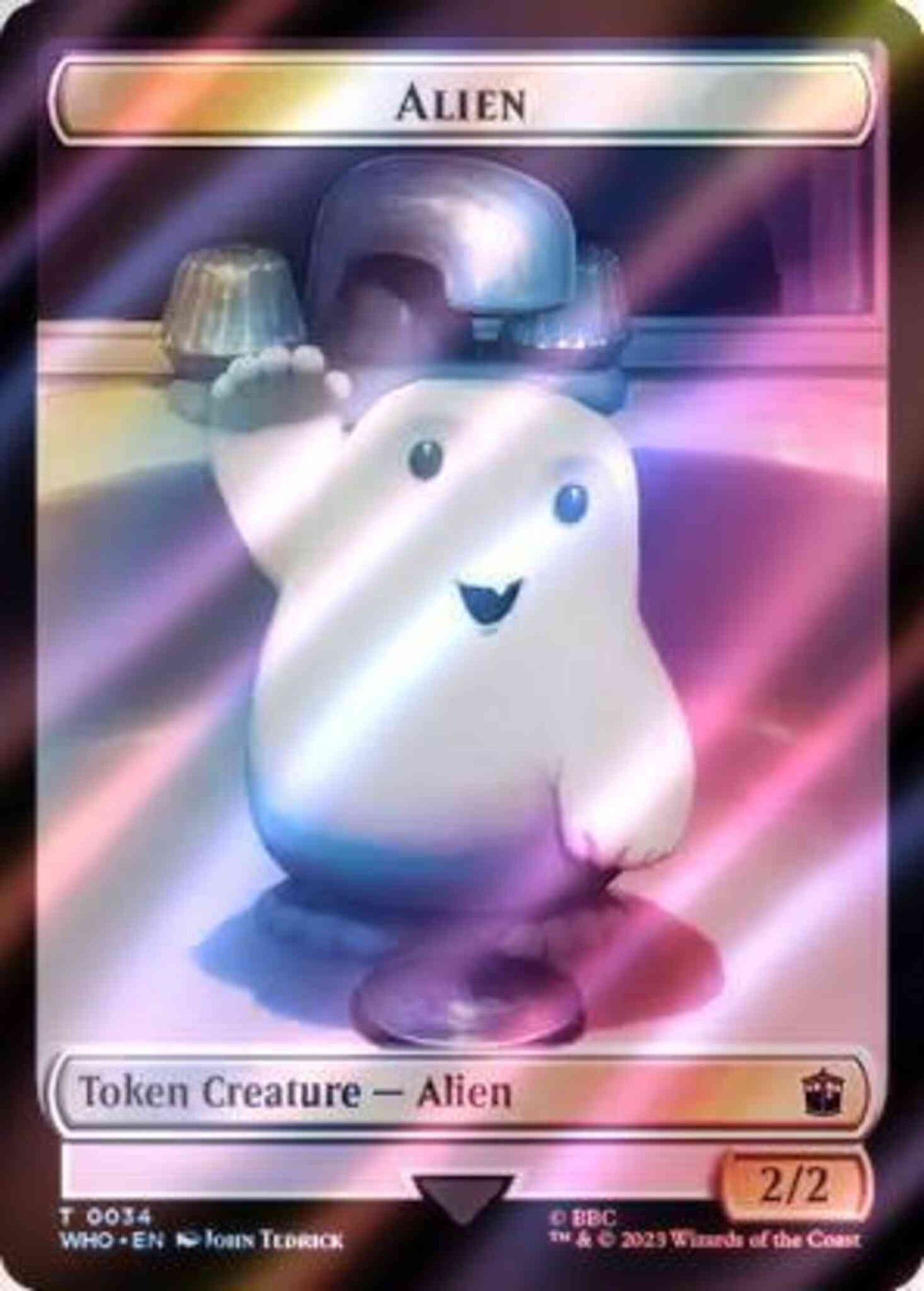 Alien Token (34) // Dinosaur Token (52) [Universes Beyond: Doctor Who: Tokens] [Surge Foil]