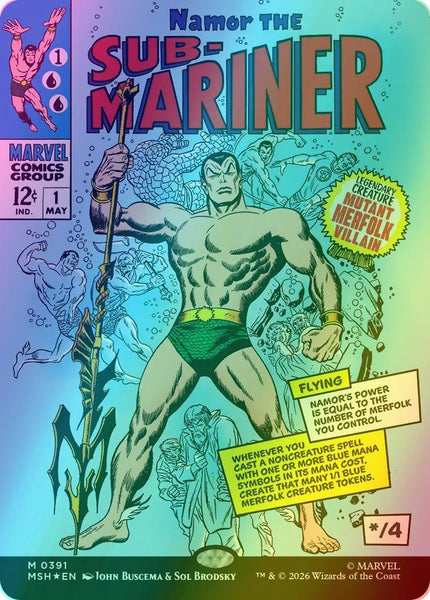 Namor the Sub-Mariner [391] [Borderless] [Classic Comic] [Marvel