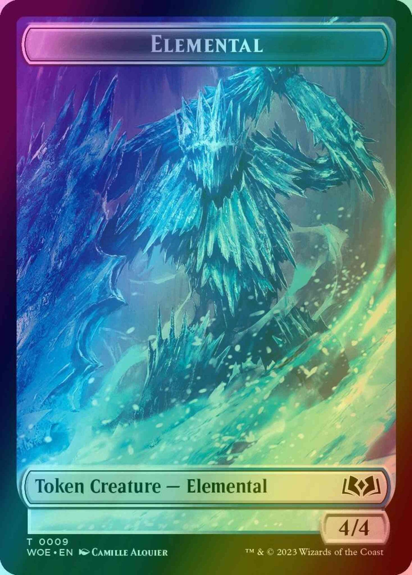 Elemental Token (09) // Food Token (11) [Wilds of Eldraine: Tokens] [Foil]