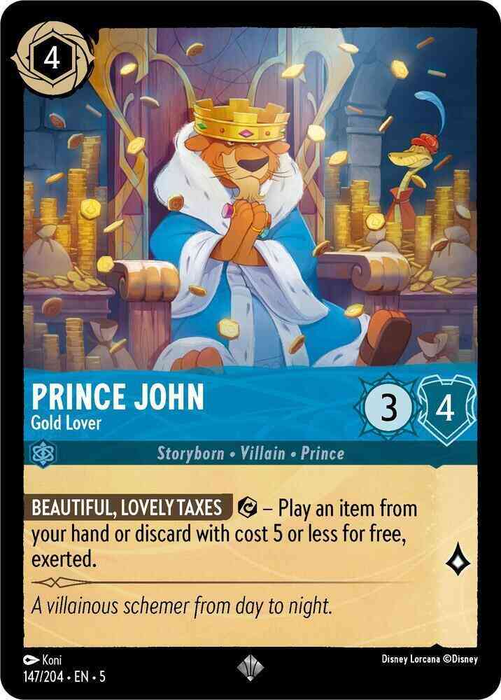 Prince John - Gold Lover - 147/204 [Shimmering Skies] [Non-Foil]