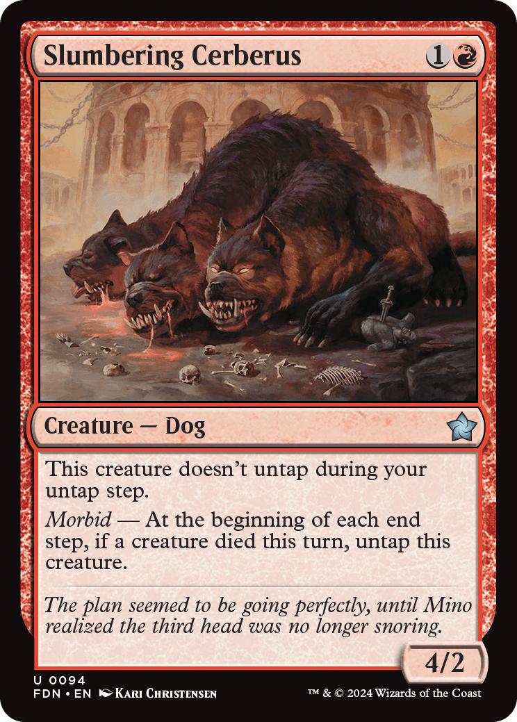 Slumbering Cerberus [94] [Foundations] [Foil]