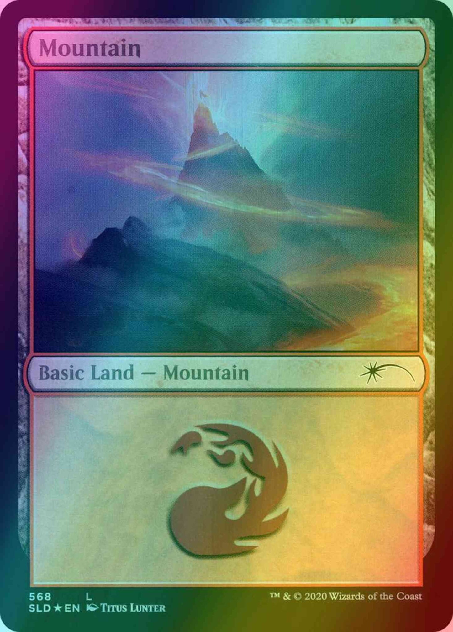 Mountain [0568] [Jumpstart: Spellcasting] [Secret Lair Drop] [Foil]