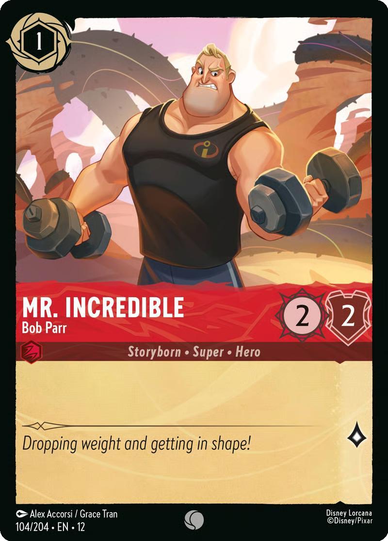 Mr. Incredible - Bob Parr - 104/204 [Wilds Unknown] [Non-Foil]