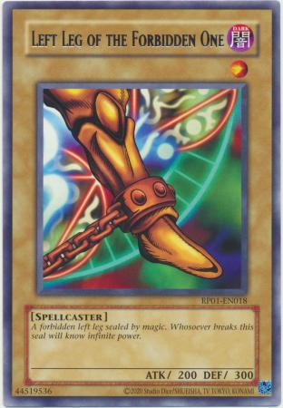 Left Leg of the Forbidden One - 2020 Date Reprint - RP01-EN018 - Rare - Unlimited