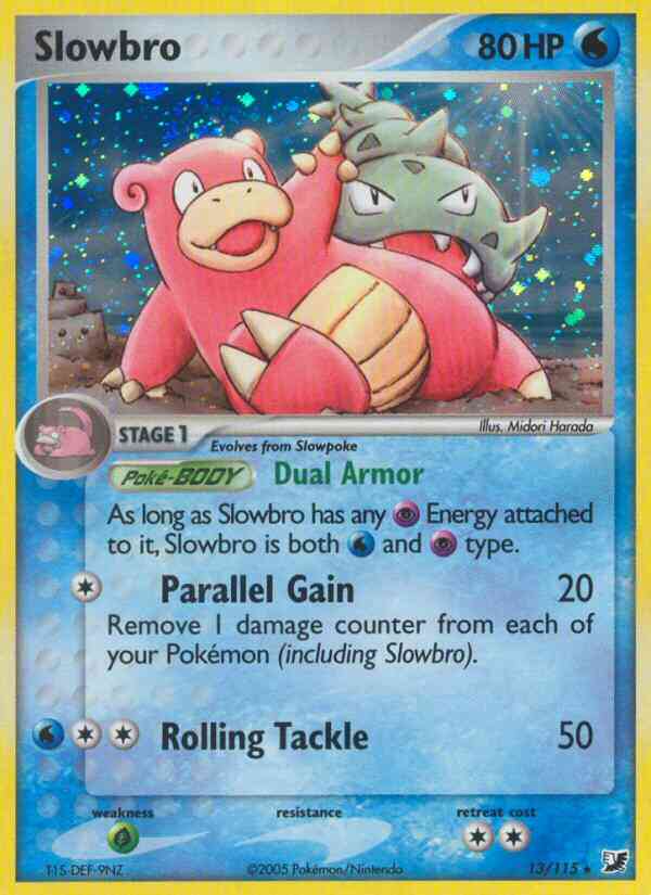 Slowbro - 13/115 - Rare Holo [ex10-13] [Reverse Holo]