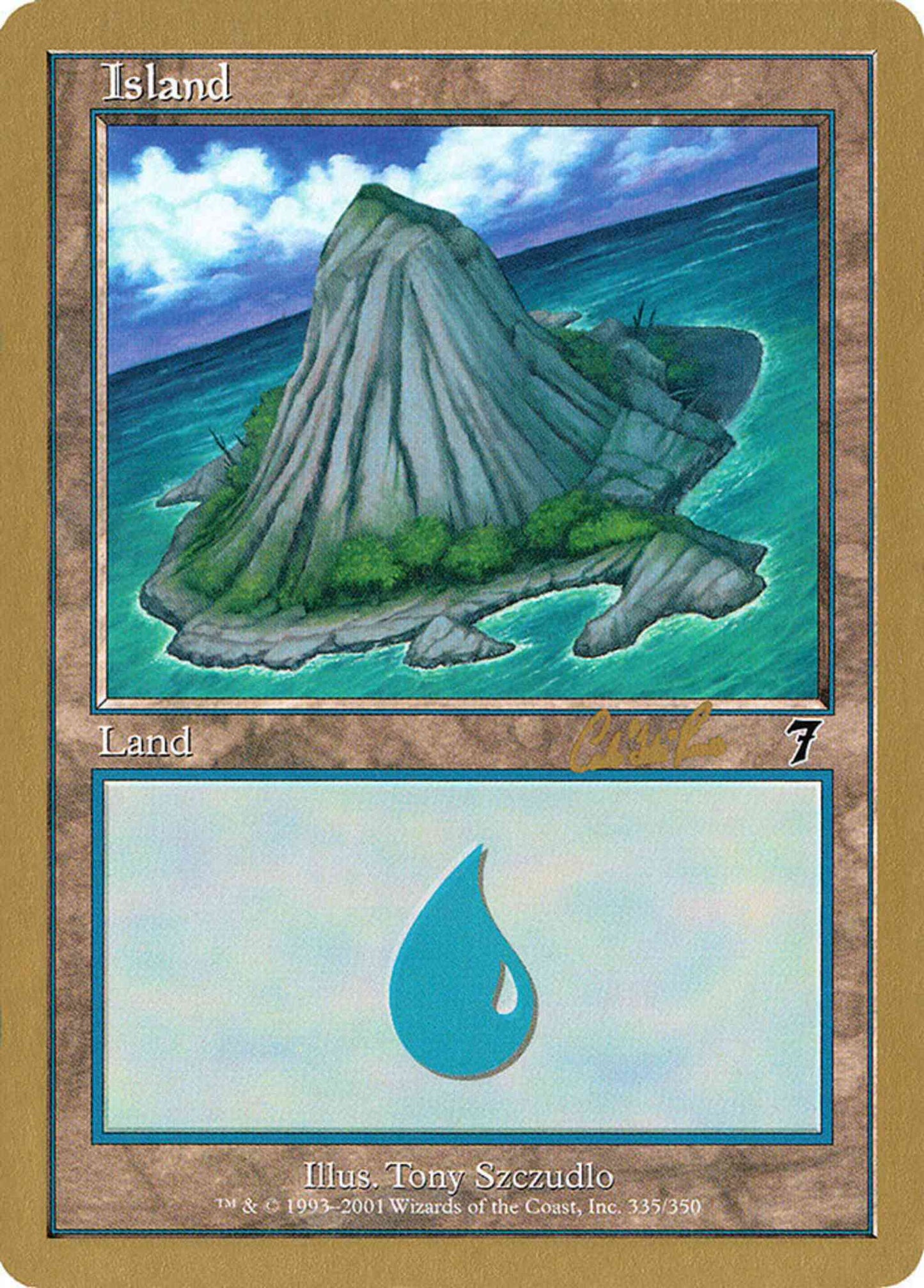 Island [cr335b] [Carlos Romao] [335] [7 Edition Set Symbol] [World Championship Decks 2002] [Non-Foil]
