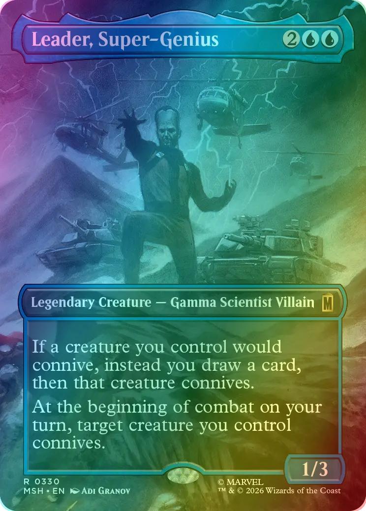 Leader, Super-Genius [330] [Borderless] [Scene] [Marvel Super Heroes] [Foil]