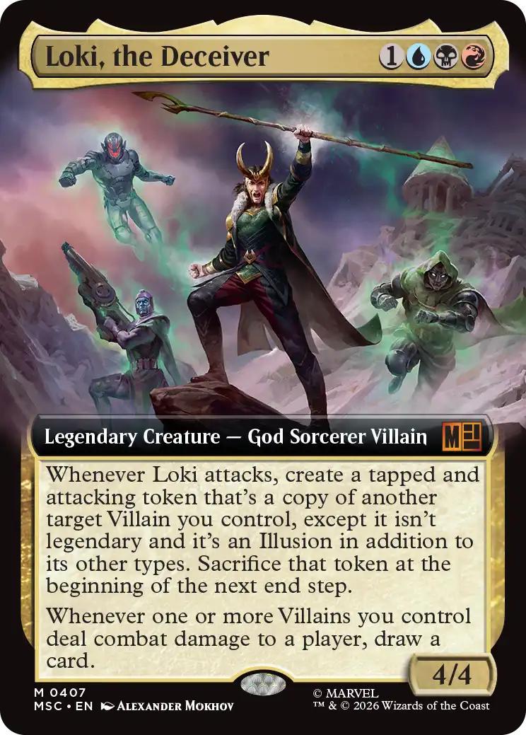 Loki, the Deceiver [407] [Extended Art] [Marvel Super Heroes: Commander] [Non-Foil]