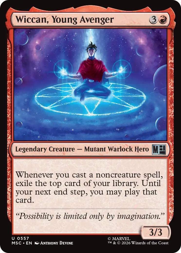 Wiccan, Young Avenger [557] [Beginner Box] [Marvel Super Heroes: Commander] [Non-Foil]