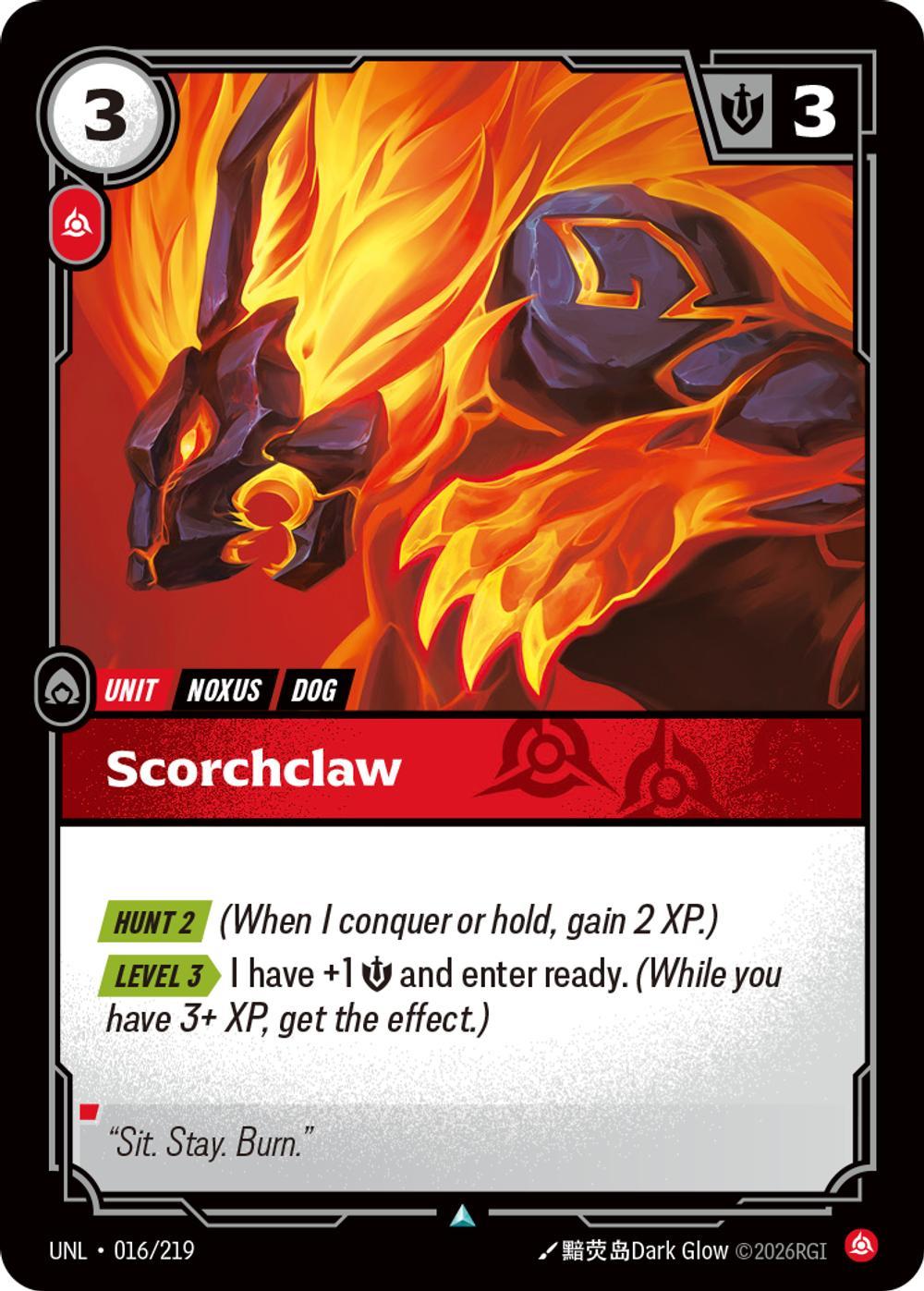 Scorchclaw - 016/219 [Unleashed] [Non-Foil]
