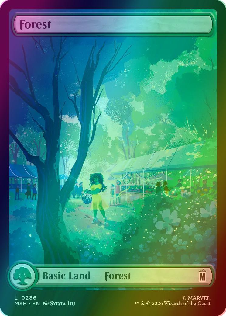 Forest [286] [Full Art] [City Calm] [Marvel Super Heroes] [Foil]