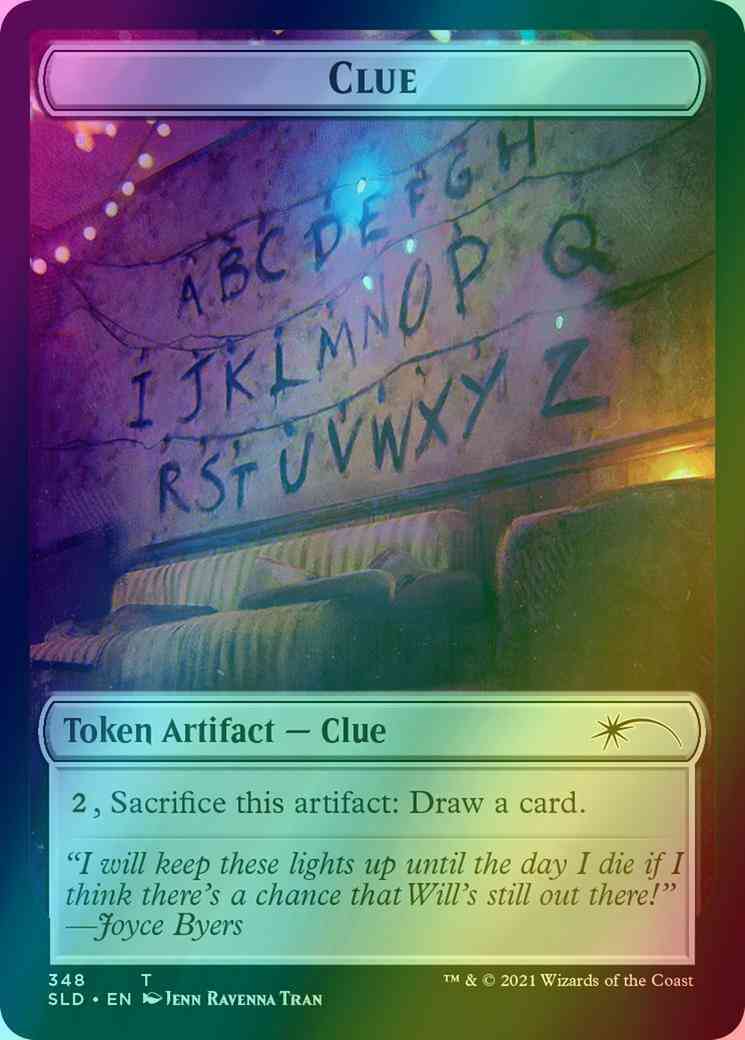 Clue Token [0348] [Stranger Things] [Secret Lair Drop] [Foil]