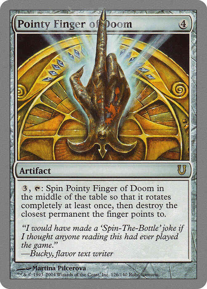 Pointy Finger of Doom [126] [Unhinged] [Non-Foil]