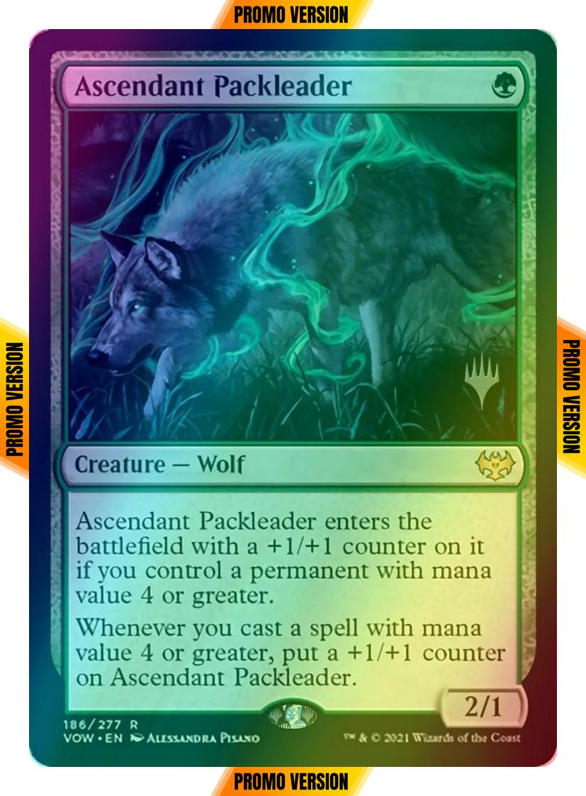 Ascendant Packleader [Promo Pack] [186p] [Innistrad: Crimson Vow Promos] [Foil]