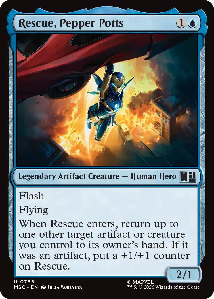Rescue, Pepper Potts [755] [Jumpstart] [Marvel Super Heroes: Commander] [Non-Foil]
