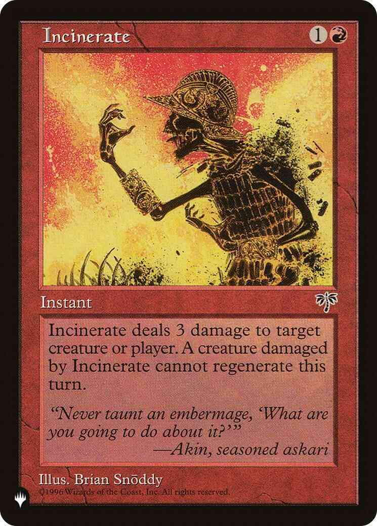 Incinerate [MIR-184] [The List] [Non-Foil]