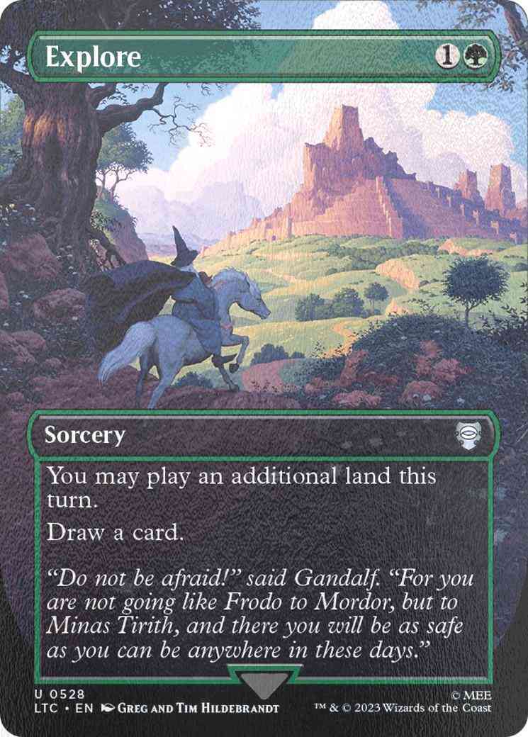 Explore [528] [Borderless] [The Lord of the Rings: Tales of Middle-earth: Commander] [Silver Foil]