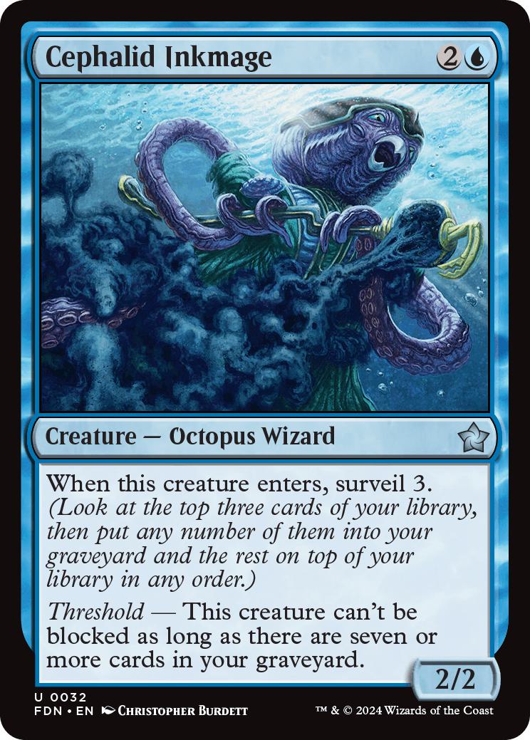 Cephalid Inkmage [32] [Foundations] [Non-Foil]