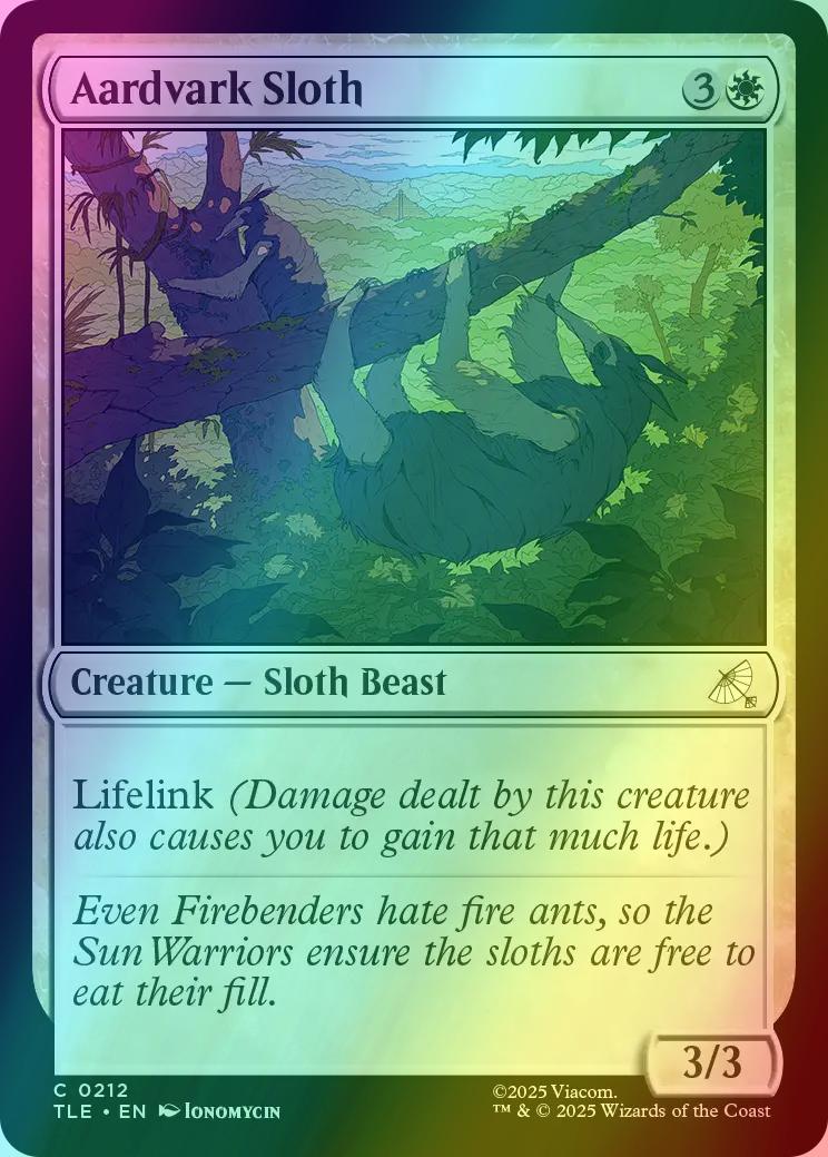 Aardvark Sloth [212] [Avatar: The Last Airbender Eternal] [Foil]