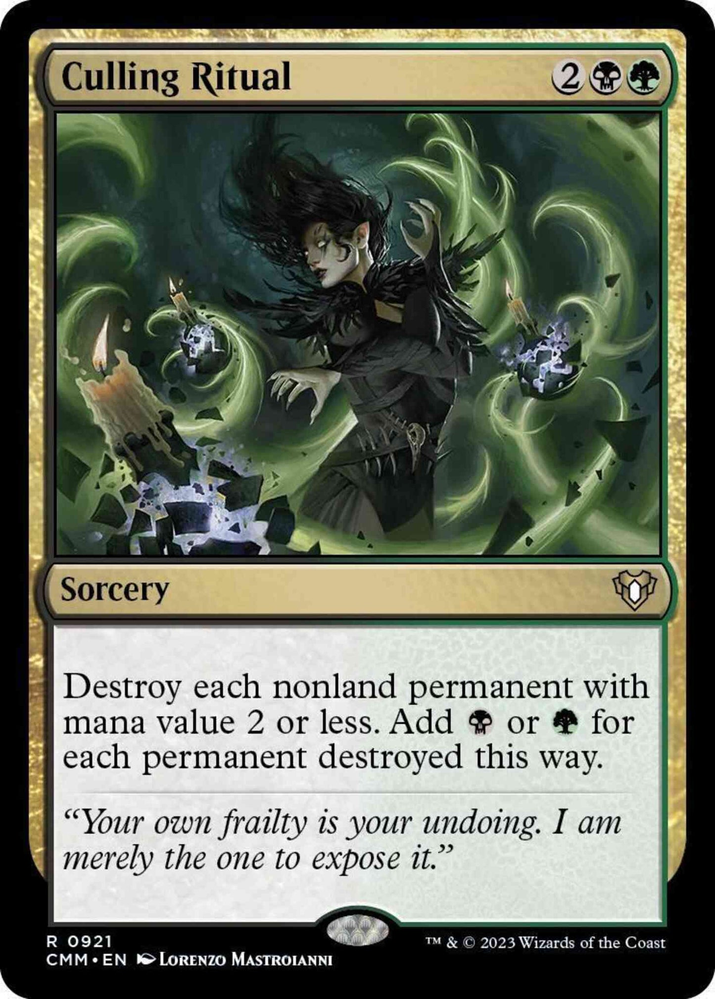 Culling Ritual [921] [Commander Masters] [Non-Foil]