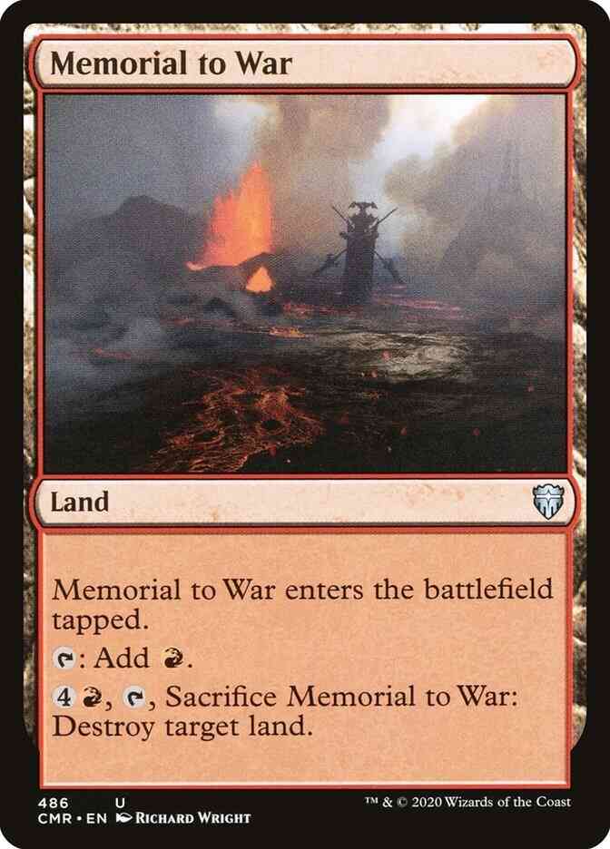 Memorial to War [486] [Commander Legends] [Non-Foil]