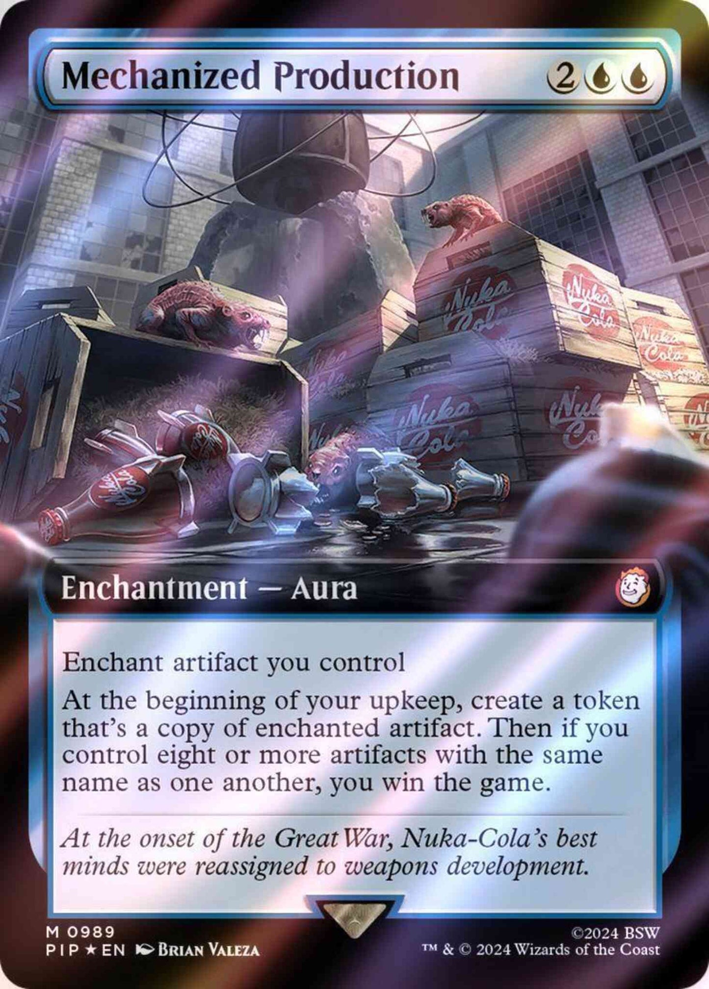 Mechanized Production [989] [Extended Art] [Fallout] [Surge Foil]