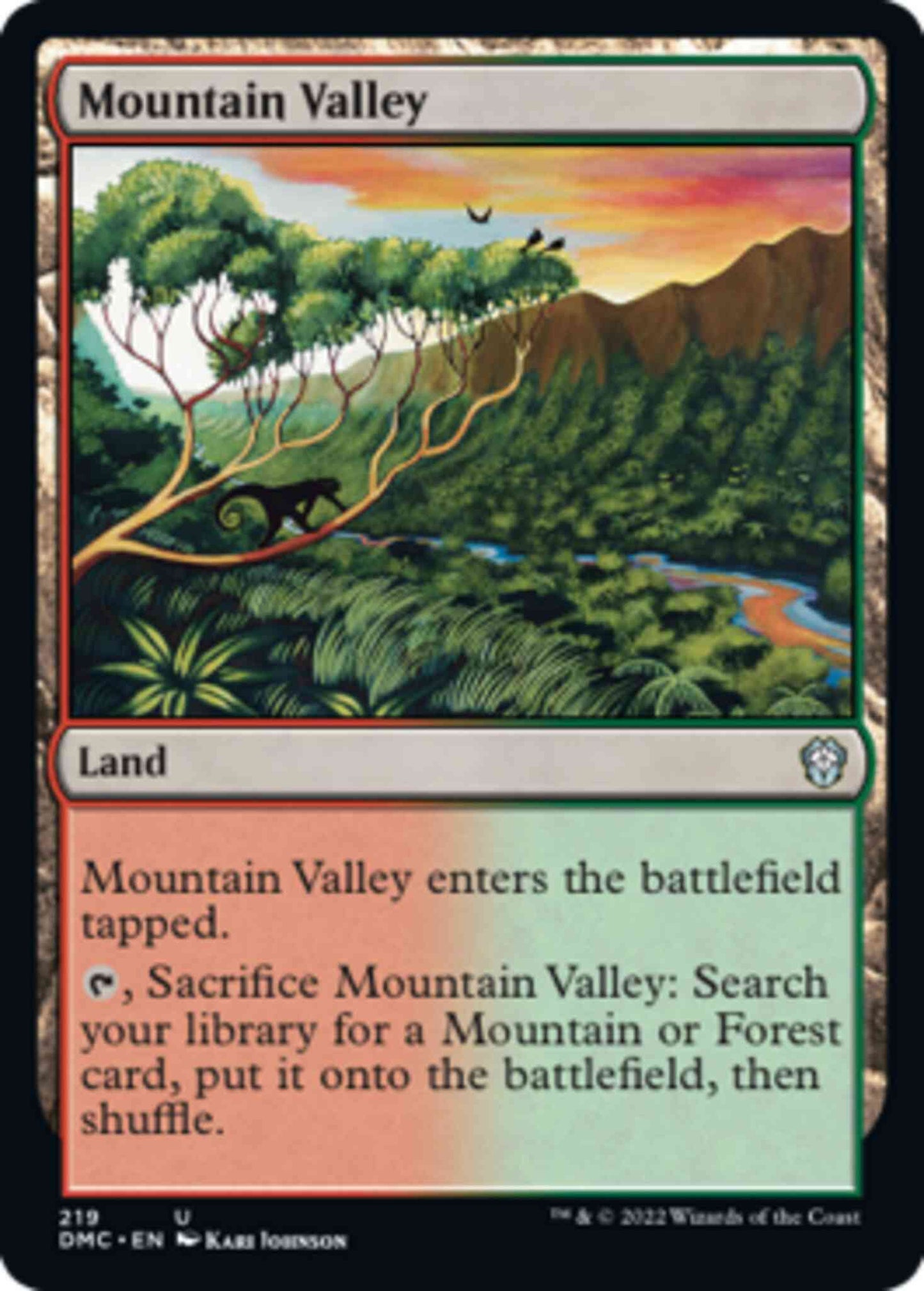 Mountain Valley [219] [Dominaria United: Commander] [Non-Foil]