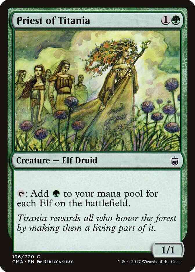 Priest of Titania [136] [Commander Anthology] [Non-Foil]