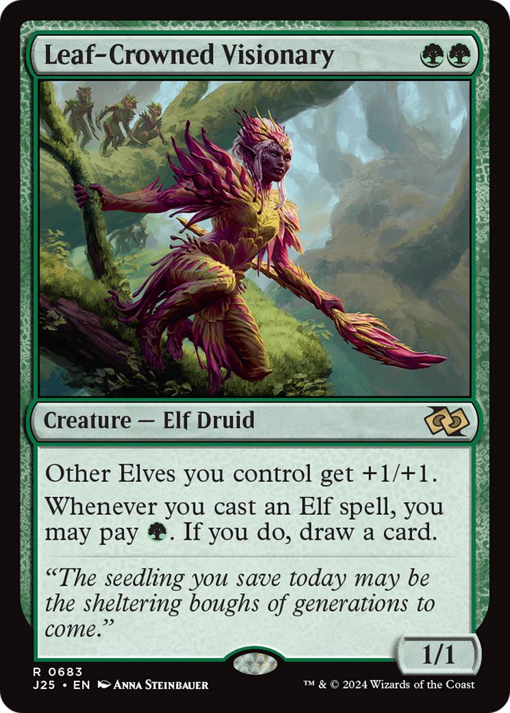 Leaf-Crowned Visionary [683] [Foundations: Jumpstart] [Non-Foil]
