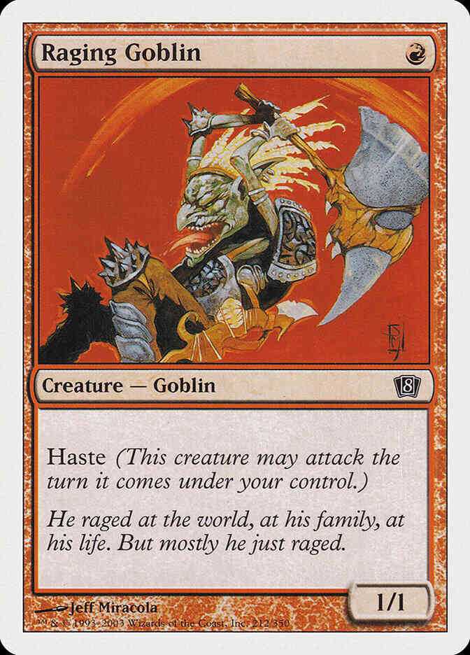 Raging Goblin [212] [Eighth Edition] [Non-Foil]