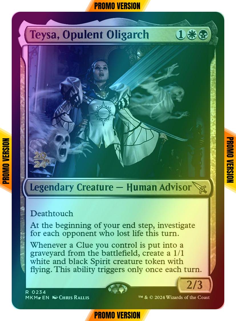Teysa, Opulent Oligarch [234s] [Prerelease] [Murders at Karlov Manor: Promos] [Foil]