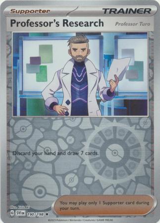 Professor's Research - Professor Turo - 190/198 - Rare [sv01-190] [Reverse Holo]