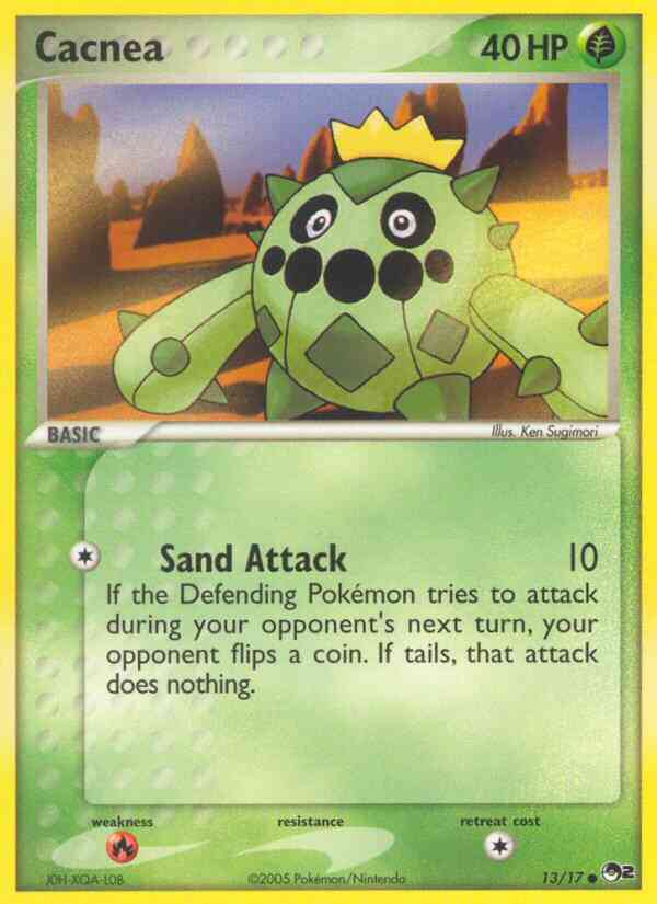 Cacnea - 13/17 - Common [pop2-13] [Non-Holo]